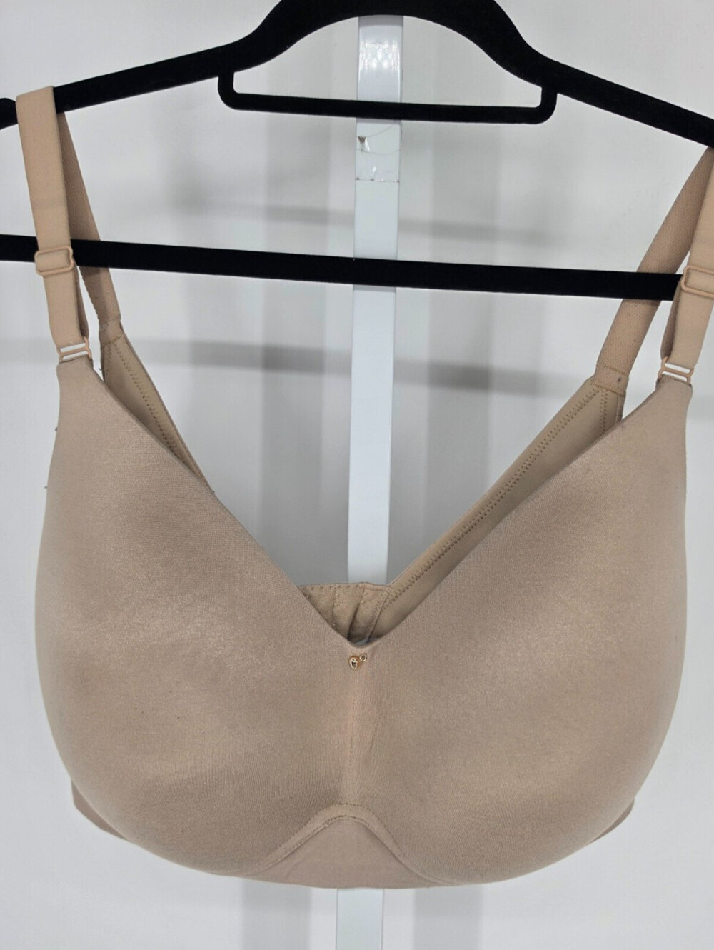 Cacique Womens Sz 44DD Lightly Lined T Shirt Bra Champagne Beige